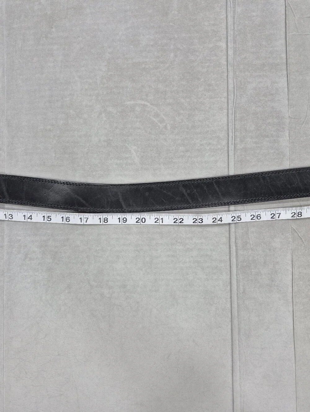 Red Wing Shoes belt men's 32 black leather solid brass silver buckle